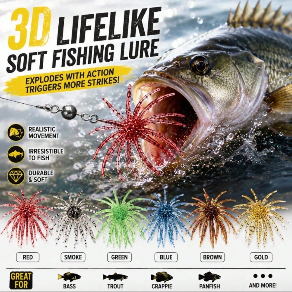 1 Spherical Fishing Lure – Suitable For Bass, Trout, Pike, Tuna, And Mackerel – Multicolored, Dynamic Lure For Saltwater And Freshwater Use; Features Lifelike Action & Specialized Color Schemes Design