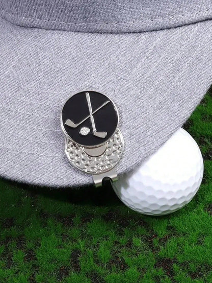 1 To 3 Magnetic Hat Clips. Golf Accessories. Decorated With Wear-Resistant Zinc Alloy. Suitable For Golfers. Color: Light Blue-Green.