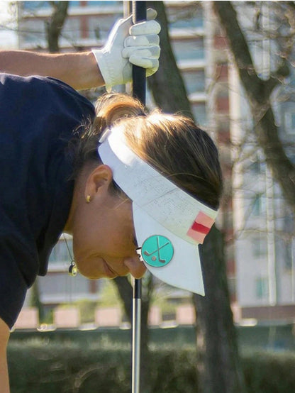 1 To 3 Magnetic Hat Clips. Golf Accessories. Decorated With Wear-Resistant Zinc Alloy. Suitable For Golfers. Color: Light Blue-Green.