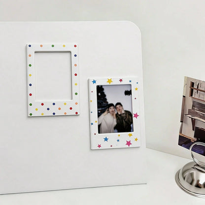 10/5/2 Packs 3 Inch Magnetic Photo Frames, Mini Fridge Magnet Picture Frame, Desktop Tabletop Display, Father's Day Gift Summer Home Decor European Travel Memory Rustic Boho Keepsake