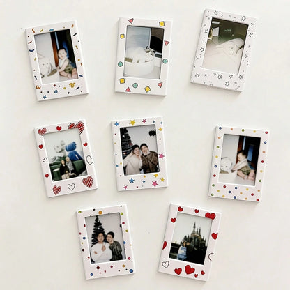 10/5/2 Packs 3 Inch Magnetic Photo Frames, Mini Fridge Magnet Picture Frame, Desktop Tabletop Display, Father's Day Gift Summer Home Decor European Travel Memory Rustic Boho Keepsake