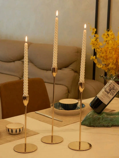 10-Inch 2.0*25cm White Taper Candle Set (4pcs), Real Dripless Taper Candles, 8-Hour Clean Burning Candle Sticks, Elegant Dinner Candles, Wedding Candles