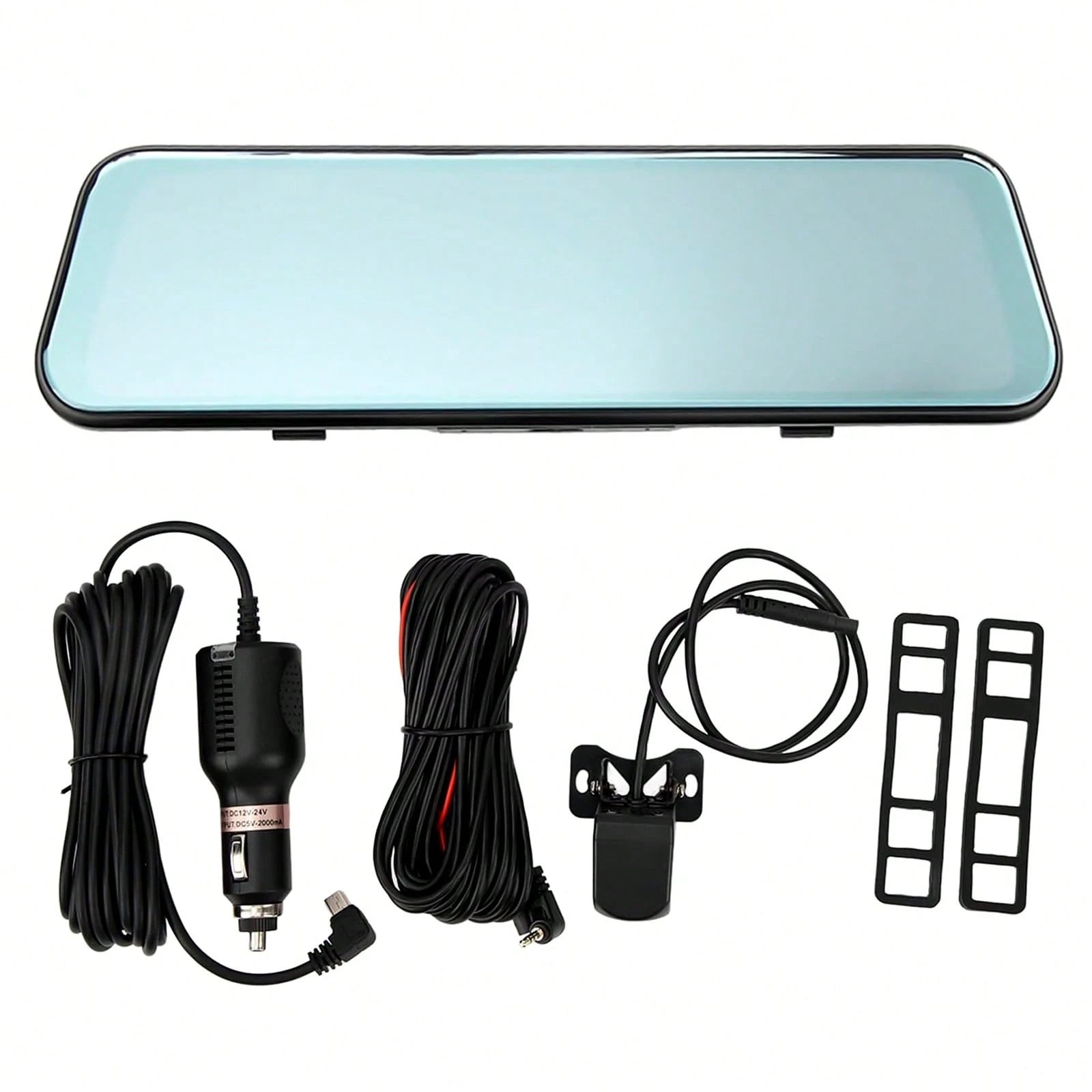 10 Inch IPS Touch Mirror Dash Cam Dual 1080P Front Rear 140° Wide Angle Waterproof Backup Cam G-Sensor Loop Recording Parking Guide Supports 64GB TF Card For All Vehicles Viral Driving Recorder Gift F