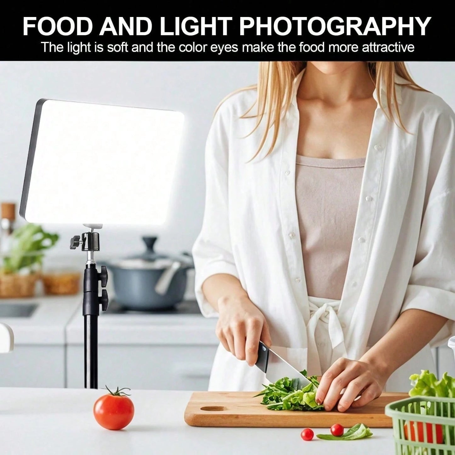 10 Inch LED Square Light With Adjustable Tripod (42cm Extension Rod Extends To 160cm), Two-Piece Design, Cool Black Tripod, 3 Color Modes, Multifunctional Fill Light For Selfies/Makeup/Live Streaming