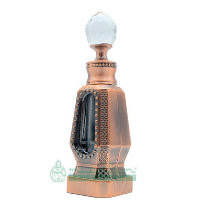 10 ml Black Oud Perfume Oil in Dubai Design Antique Copper 4-Sided Crystal Dipstick Bottle