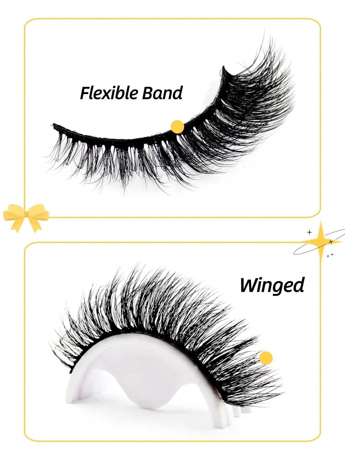 10 Pairs Cat Eye Effect False Eyelashes, Fluffy And Soft Black Lash Stems, Delicate And Natural, Dense Faux Mink, Full Strip Fake Lashes