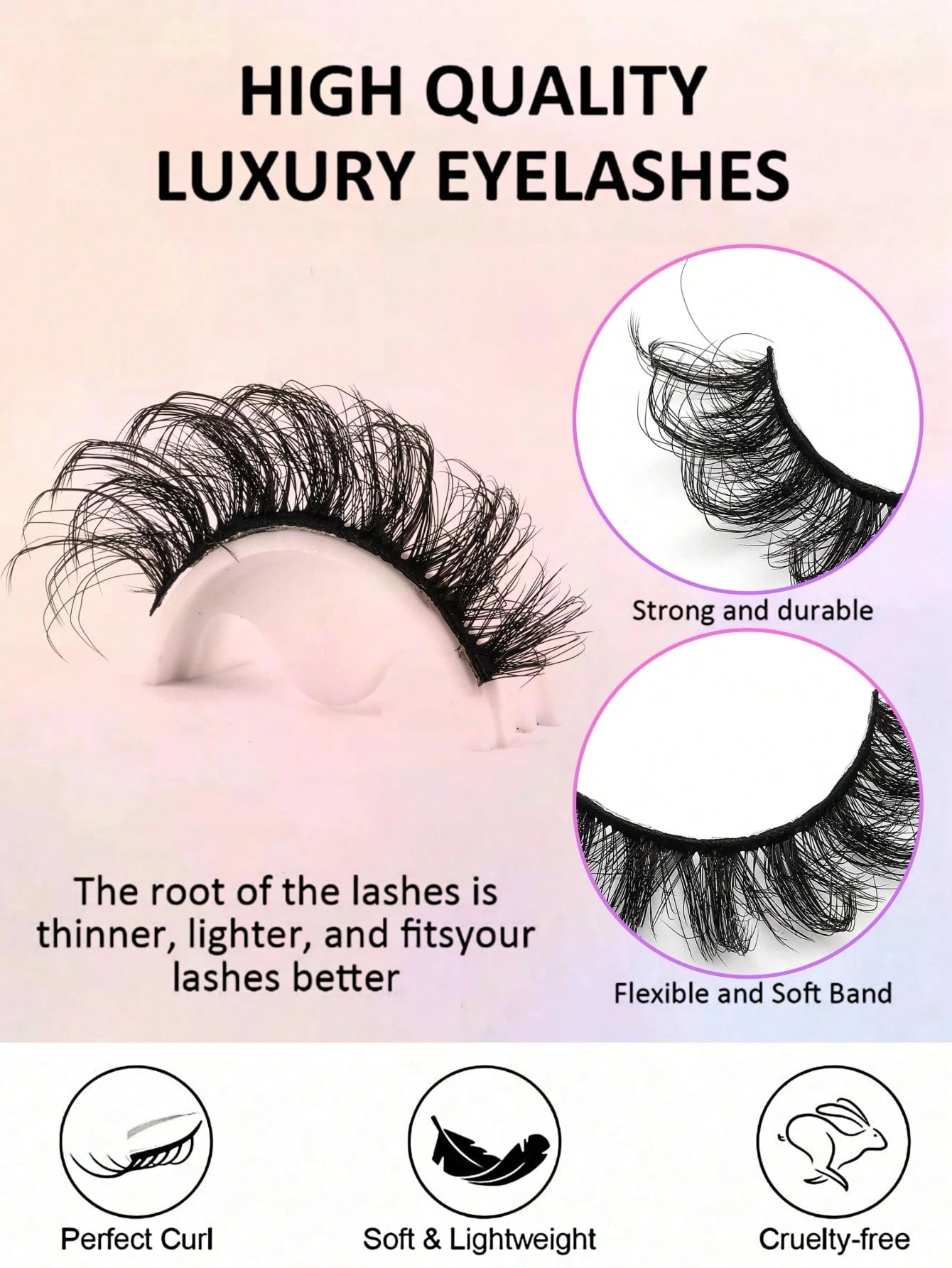 10 Pairs Fluffy 3D Faux Mink Eyelashes, Soft & Full Cat Eye Style Look Like Real Lashes Extended, Natural Look 3D Fluffy Cat Eye Lashes, Faux Mink Full Strip Lashes, Suitable For Any Casual Occasion S