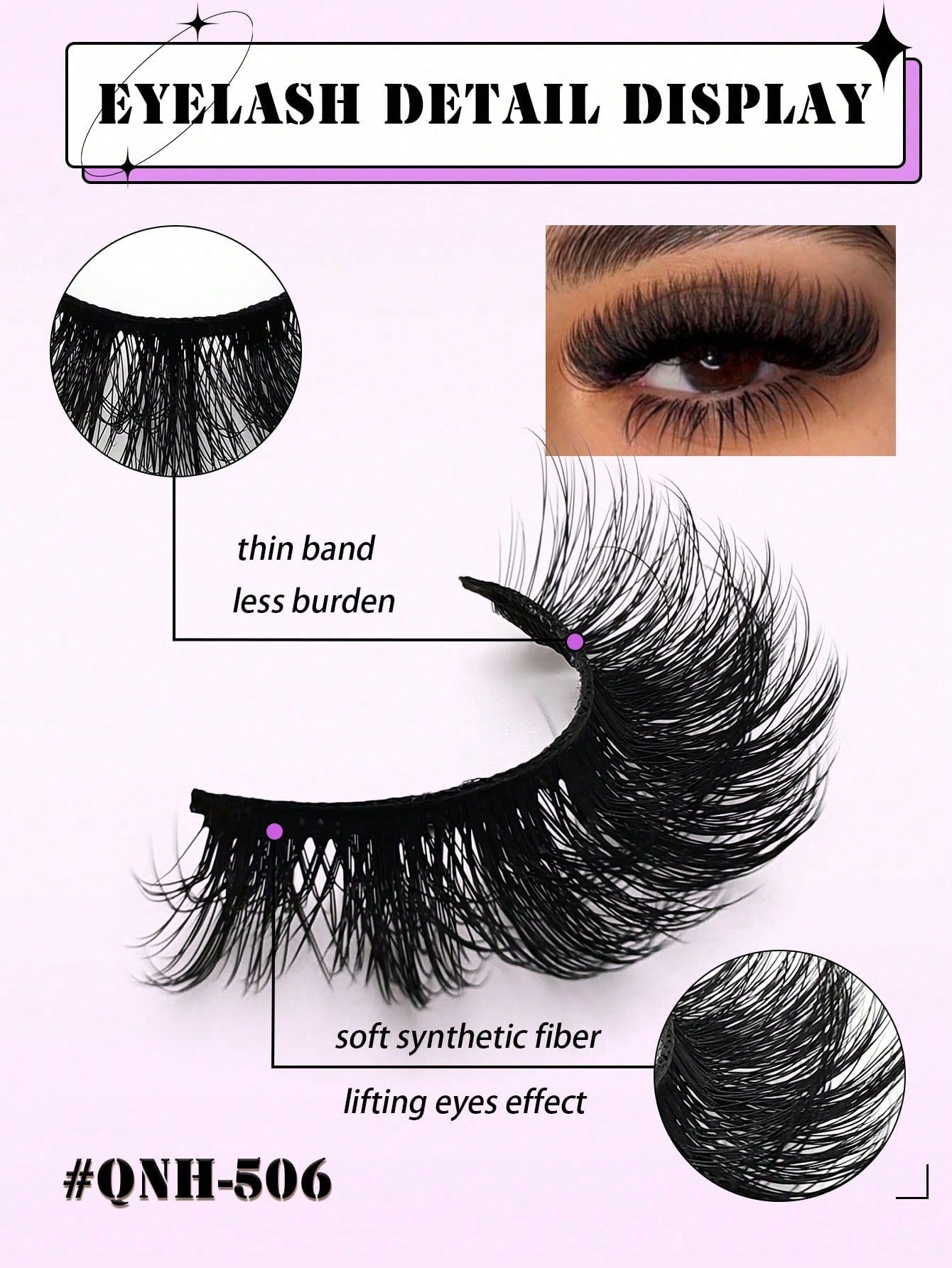 10 Pairs Of Russian False Eyelashes, Russian Thick False Eyelashes, Creating Dramatic And Messy Mink Fur False Eyelashes, Eyelash Grafting Set, Whole False Eyelashes