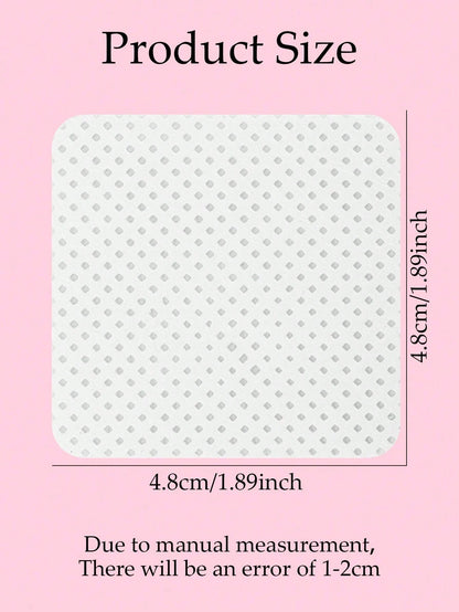 1000/600/300/100/50pcs Lint-Free Nail Cleansing Wipes, Nail Polish Remover Pads, Eyelash Extension Cleaning Wipes, Soft Non-Woven Acetone Nail Polish Remover Pads, Used For Nail Preparation And Gel Na