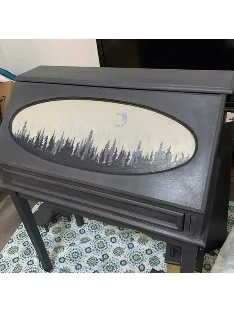 10pcs/6pcs Reusable Wooden Painting Stencils, Large Christmas Tree Pattern, Suitable For Wooden Signs, Home Crafts, Window Glass, Canvas, Back To School, School Supplies