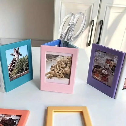 10pcs Magnetic Photo Frame Set- 2x3 Mini Frames, Fridge Magnet/Wallet Size, For Home Office Decor| Fridge Magnet, Mini Frame, Photo Frame, Mini Photo Frame, Wallet Size Frame