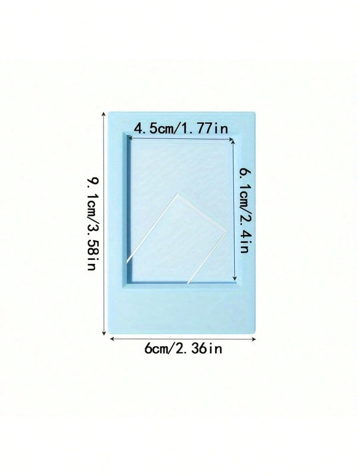 10pcs Magnetic Photo Frame Set- 2x3 Mini Frames, Fridge Magnet/Wallet Size, For Home Office Decor| Fridge Magnet, Mini Frame, Photo Frame, Mini Photo Frame, Wallet Size Frame