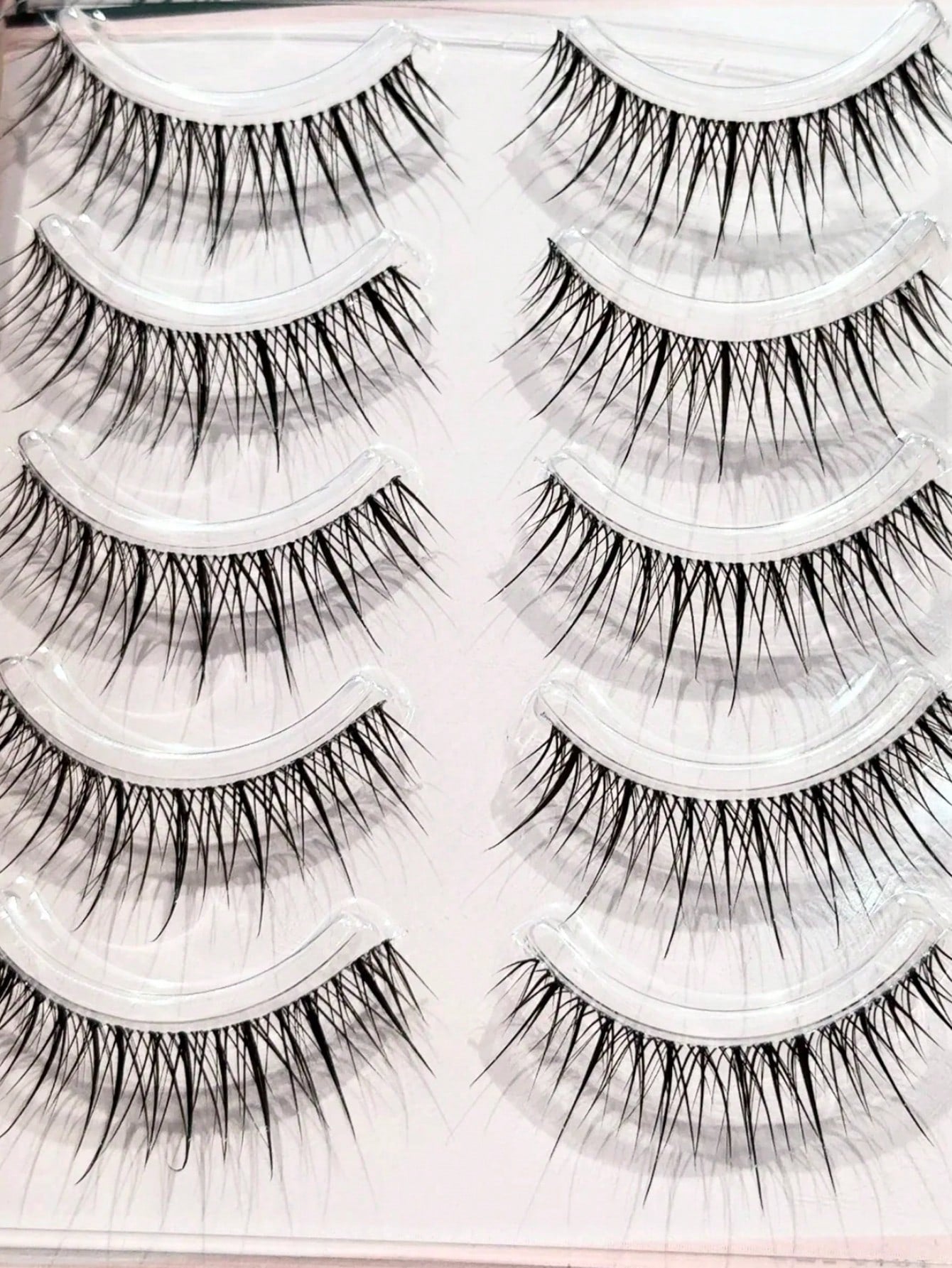 10pcs/Pack Lightweight Luxury Thai Style False Eyelashes, Natural Transparent Lash Strip, Super Realistic For Beginners Strip Lashes,Lashes,Eyelashes,Fake Lashes