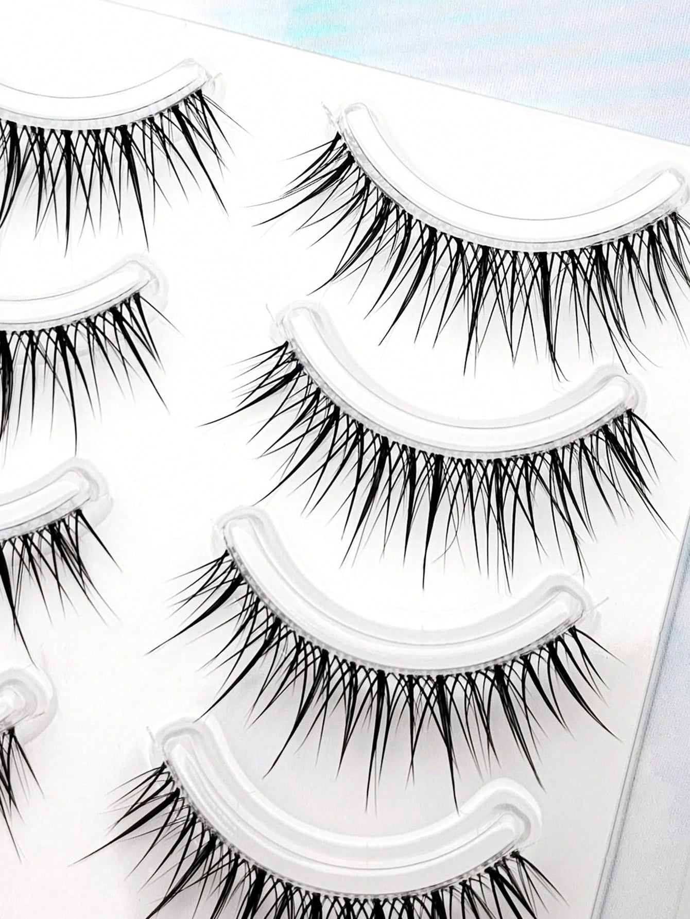 10pcs/Pack Lightweight Luxury Thai Style False Eyelashes, Natural Transparent Lash Strip, Super Realistic For Beginners Strip Lashes,Lashes,Eyelashes,Fake Lashes