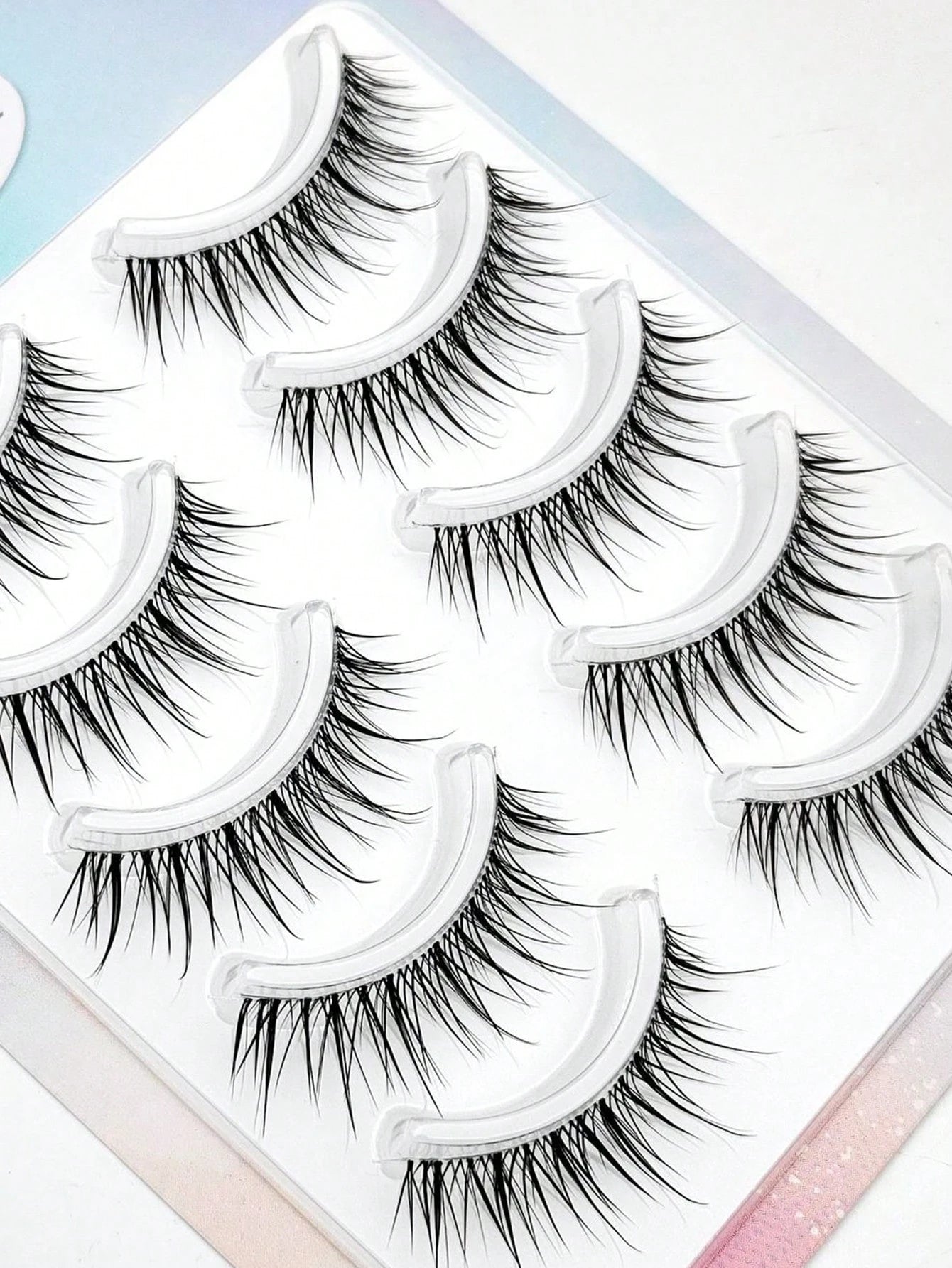 10pcs/Pack Lightweight Luxury Thai Style False Eyelashes, Natural Transparent Lash Strip, Super Realistic For Beginners Strip Lashes,Lashes,Eyelashes,Fake Lashes