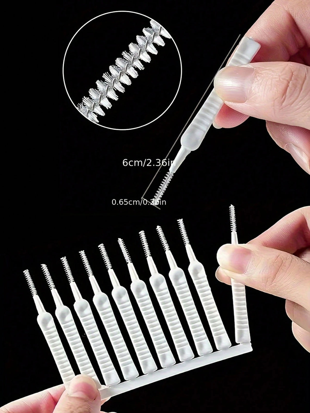 10pcs Shower Head Cleaning Brushes, Bathroom Scouring Pad Sticks Precision Nozzle Clog Remover Tools,Hard Water Stain Remover