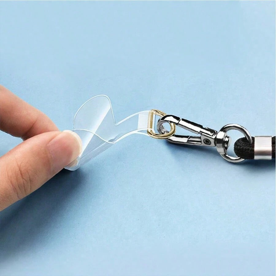 10pcs Universal Phone Lanyard, 2.4 Inch, Durable Nylon Detachable Hanging Strap With Card Pad, Smartphone Wrist Strap Tether Pad