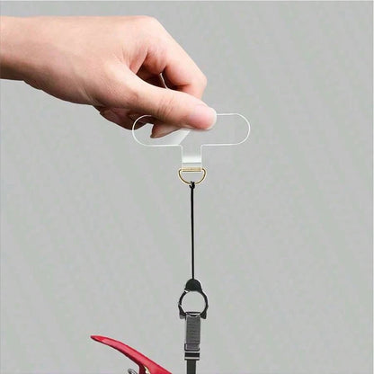 10pcs Universal Phone Lanyard, 2.4 Inch, Durable Nylon Detachable Hanging Strap With Card Pad, Smartphone Wrist Strap Tether Pad