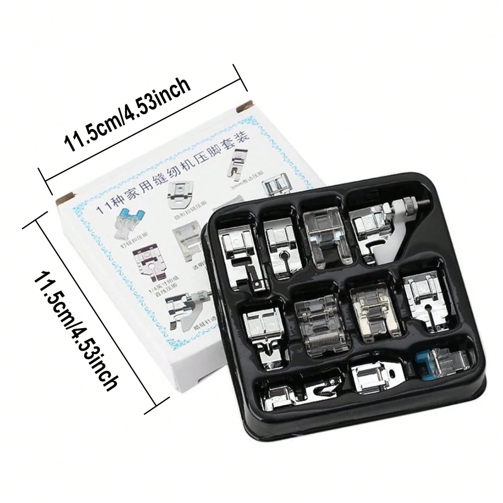 11 PCS Sewing Machine Presser Foot Set For Singer Brother Babylock Janome Low Shank Sewing Machine Accessories ﻿