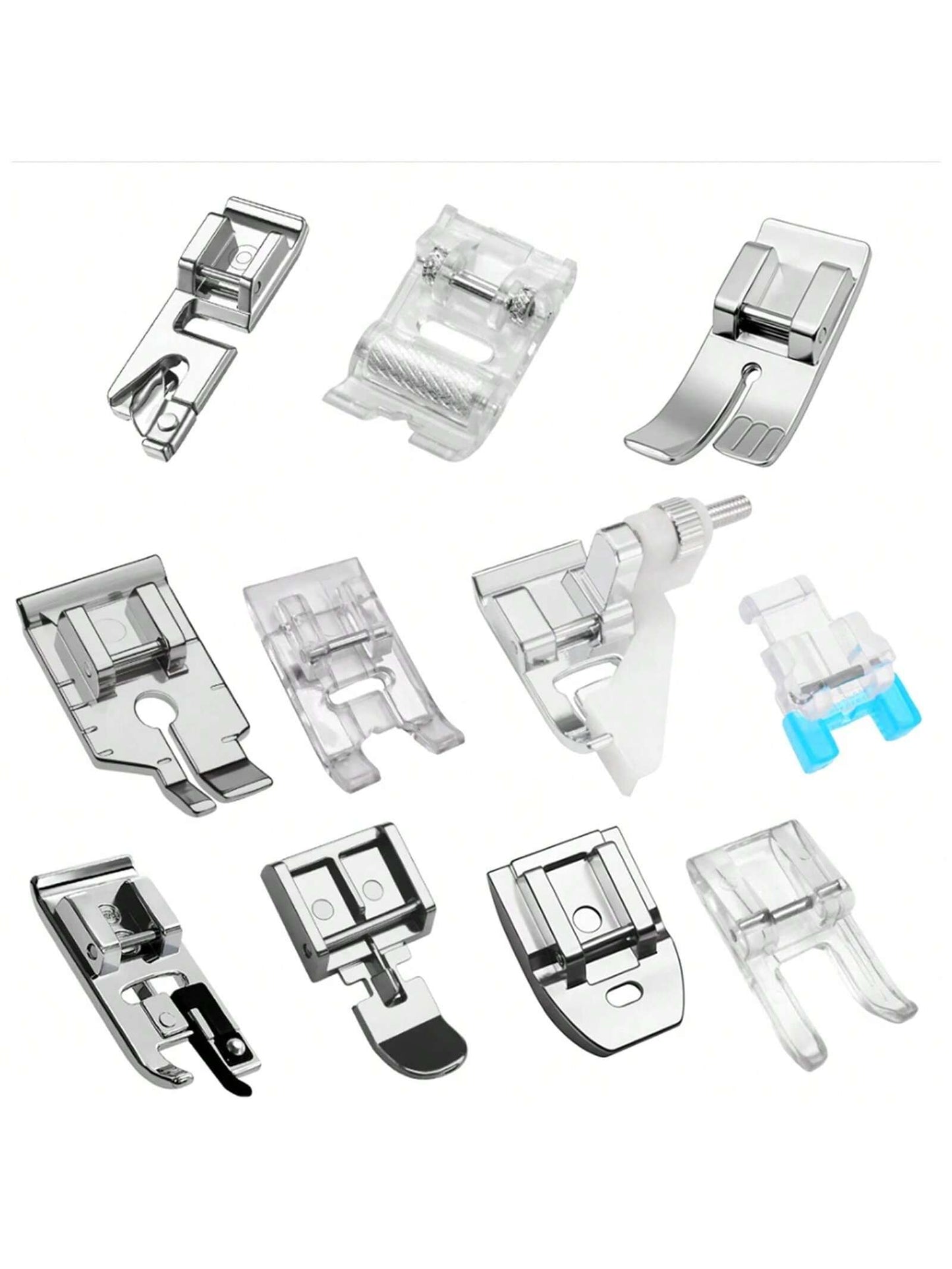 11 PCS Sewing Machine Presser Foot Set For Singer Brother Babylock Janome Low Shank Sewing Machine Accessories ﻿