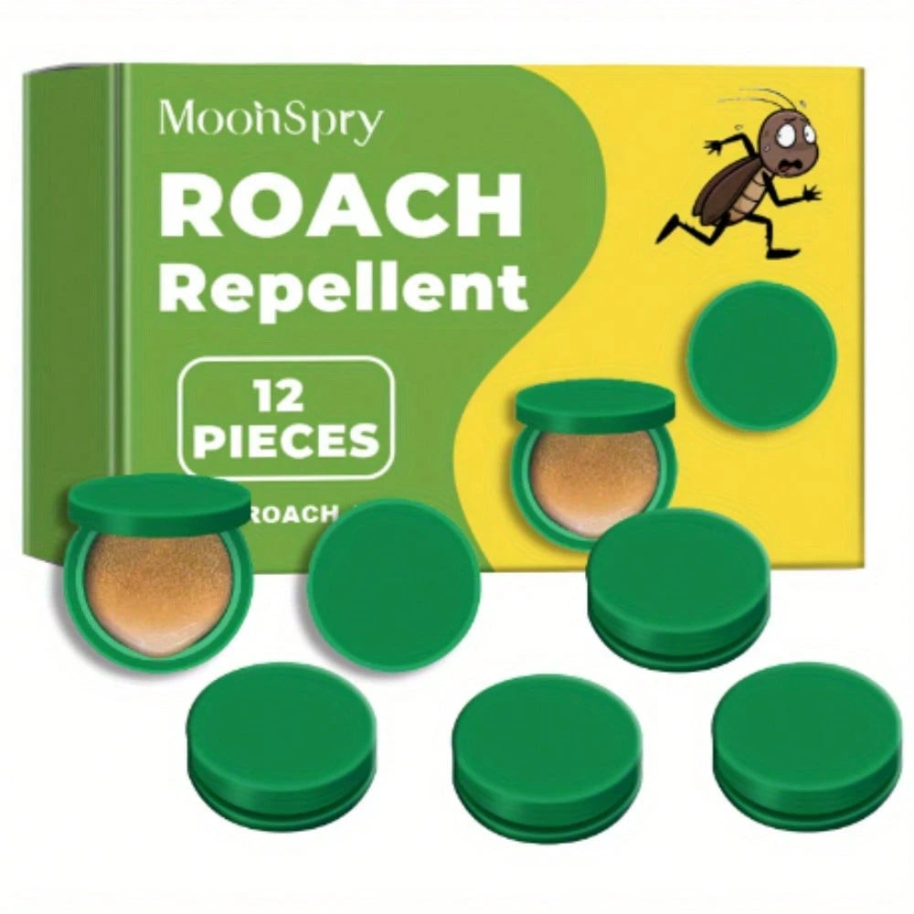 12/24 Pack Indoor/Outdoor Cockroach Abatement Traps- Quick Catch Bait Stations For Small & Large Cockroaches, Effective Cockroach Repellent