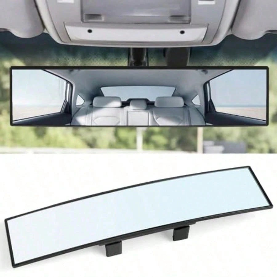 12-Inch Universal Wide Angle Rear View Mirror Accessories, Convex Panoramic Clip-On Rearview Mirror Suitable For Cars, SUVs, Trucks And Other Vehicles