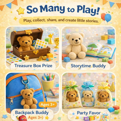 12 Mini Teddy Bear Set – Soft Plush Bears, Perfect As Birthday Gifts, Mother's Day Gifts, Crafts, Keychains, And Gift Box Stuffing.
