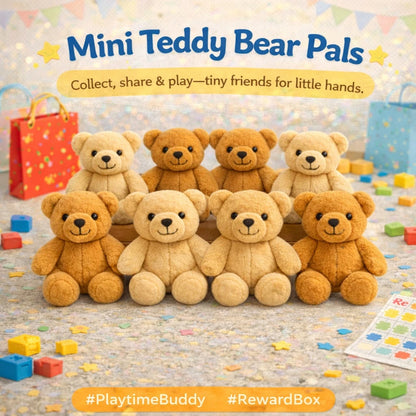 12 Mini Teddy Bear Set – Soft Plush Bears, Perfect As Birthday Gifts, Mother's Day Gifts, Crafts, Keychains, And Gift Box Stuffing.