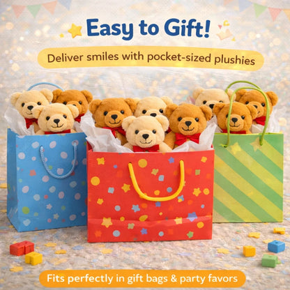 12 Mini Teddy Bear Set – Soft Plush Bears, Perfect As Birthday Gifts, Mother's Day Gifts, Crafts, Keychains, And Gift Box Stuffing.