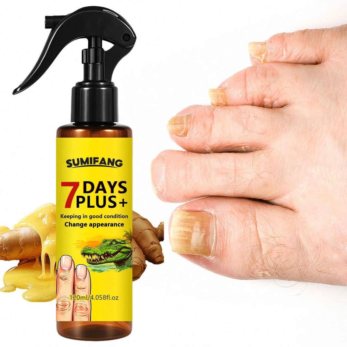 120ml 7-Day Nail Repair Serum, Repairs Brittle Nails, Prevents Breakage, Provides Nutrition, Restores Healthy Nail Quality, Recovers Healthy Nail Quality Within 28 Days.