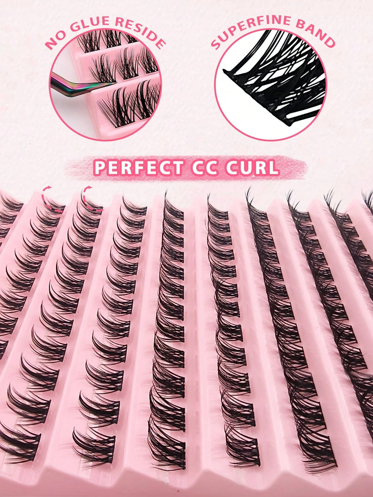 120pcs C-Curl Cluster False Eyelashes, DIY Segmented Individual Lashes, Pointed Tip Individual Lashes, Eyelash Clusters, False Eyelashes