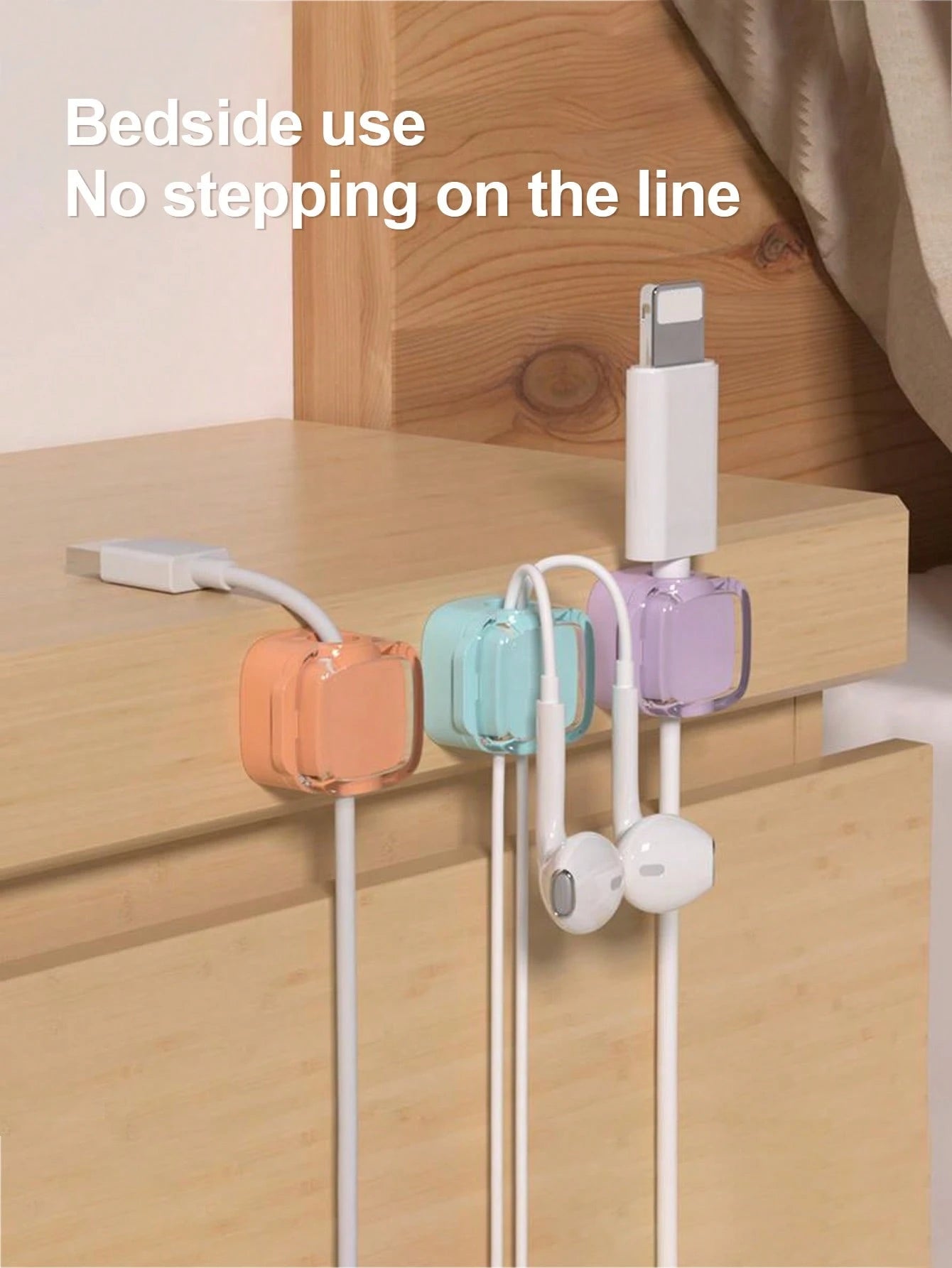 12pcs/6pcs/1pc/3pcs Magnetic Cable Clips, Magnetic Desktop Cable Clips, Slot-In Cable Clips- Cable Organizer, Cable Management, Cable Organizer Clips, Cable Holder, Desktop Cable Organizer, Charging