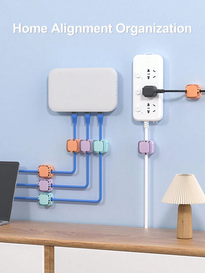 12pcs/6pcs/1pc/3pcs Magnetic Cable Clips, Magnetic Desktop Cable Clips, Slot-In Cable Clips- Cable Organizer, Cable Management, Cable Organizer Clips, Cable Holder, Desktop Cable Organizer, Charging