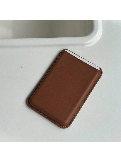 12pcs Minimalist Card Holder Magnetic Insert Compatible With IPhone 15 Pro/14/13/12 Pro Max Phone Case, Leather Card Holder Slim Card Wallet, N52 Magnet For Check ID Business Card, Gifts For Mother, F