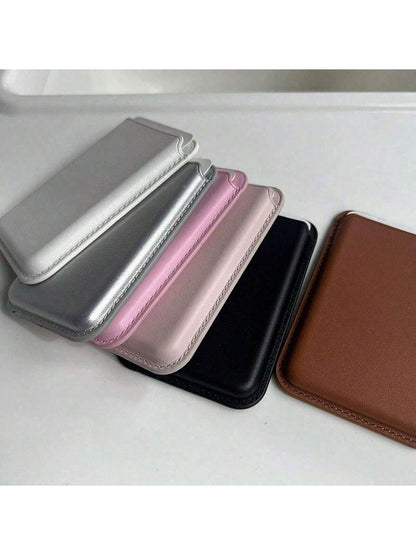 12pcs Minimalist Card Holder Magnetic Insert Compatible With IPhone 15 Pro/14/13/12 Pro Max Phone Case, Leather Card Holder Slim Card Wallet, N52 Magnet For Check ID Business Card, Gifts For Mother, F