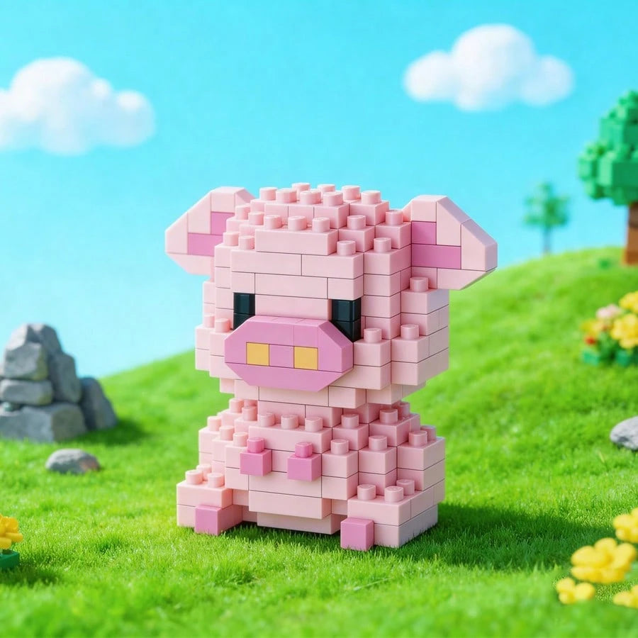 12pcs Zodiac Animal Cartoon Figurine Set, Small Particle Building Blocks, Cute Animal Blocks. Suitable As Gifts For Friends And Family, Desktop Decor, Stress Relief Toys, Assembly Puzzles. Great For E