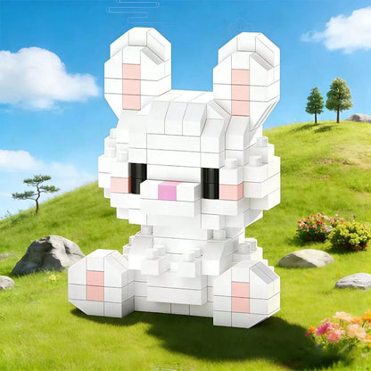 12pcs Zodiac Animal Cartoon Figurine Set, Small Particle Building Blocks, Cute Animal Blocks. Suitable As Gifts For Friends And Family, Desktop Decor, Stress Relief Toys, Assembly Puzzles. Great For E