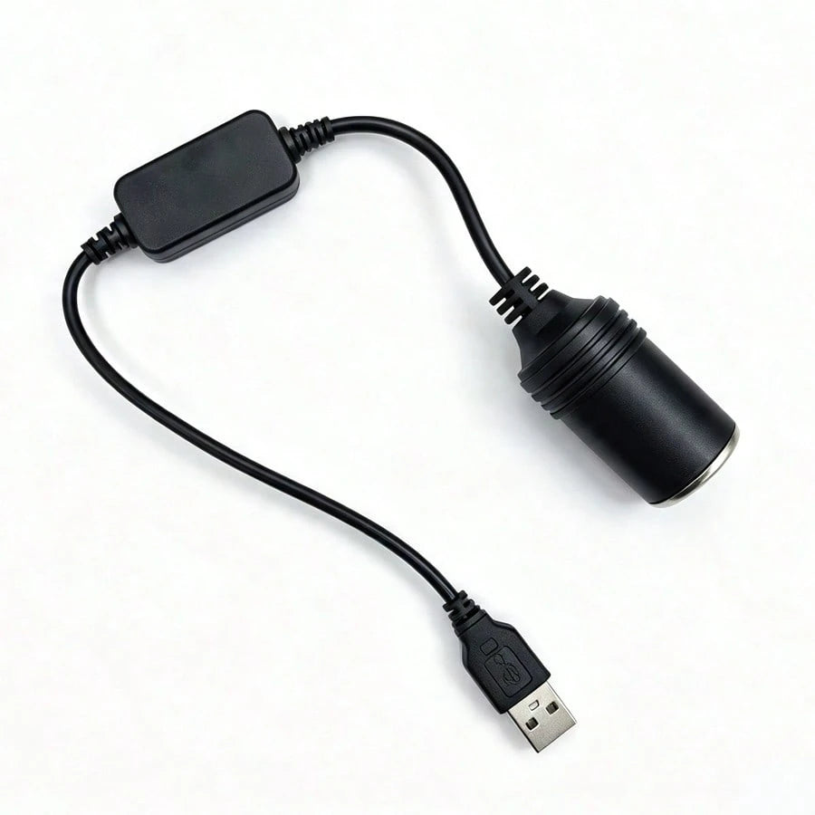 12V USB Adapter Cable- Vehicle Electronic Device Connection Module, Supports Fast Charging And Multi-Device Connection- Compact Design, Easy Installation