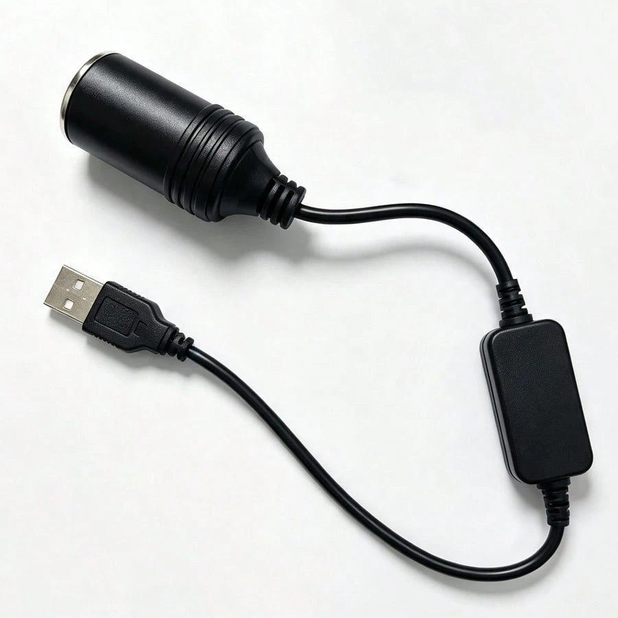 12V USB Adapter Cable- Vehicle Electronic Device Connection Module, Supports Fast Charging And Multi-Device Connection- Compact Design, Easy Installation