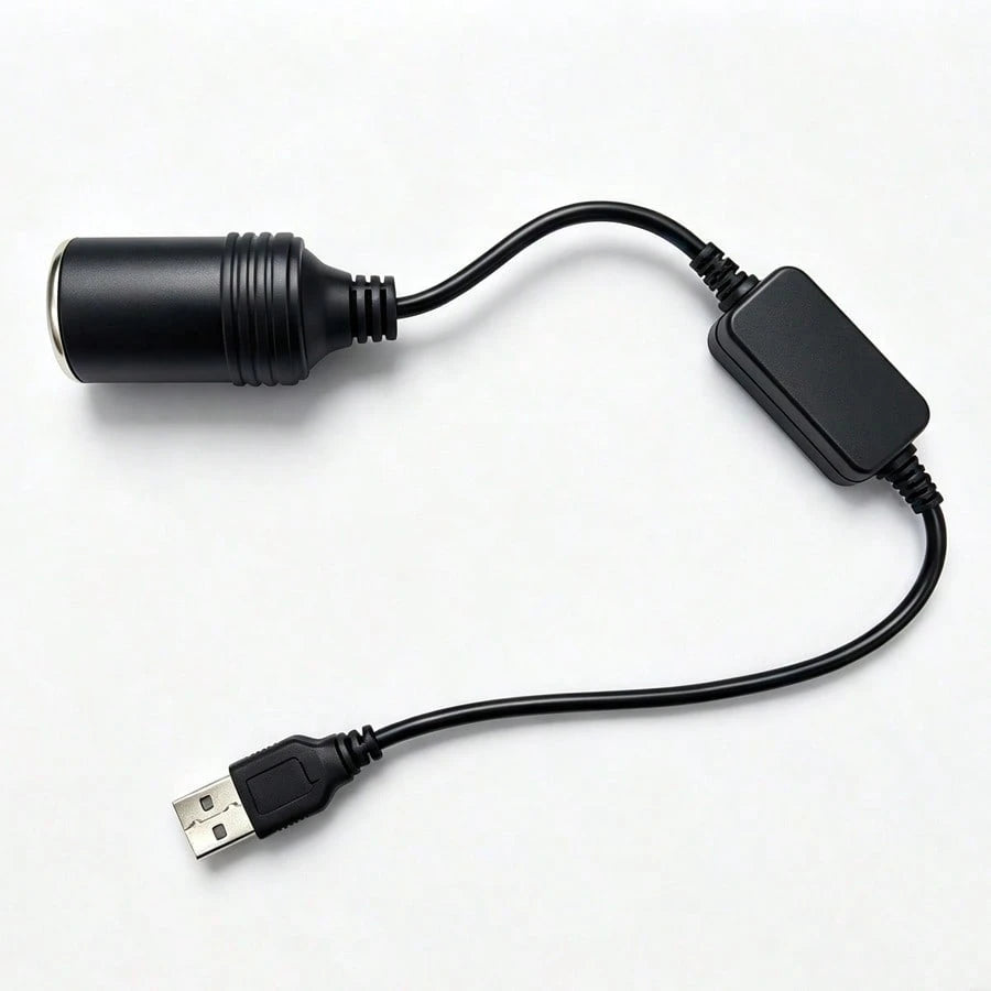 12V USB Adapter Cable- Vehicle Electronic Device Connection Module, Supports Fast Charging And Multi-Device Connection- Compact Design, Easy Installation