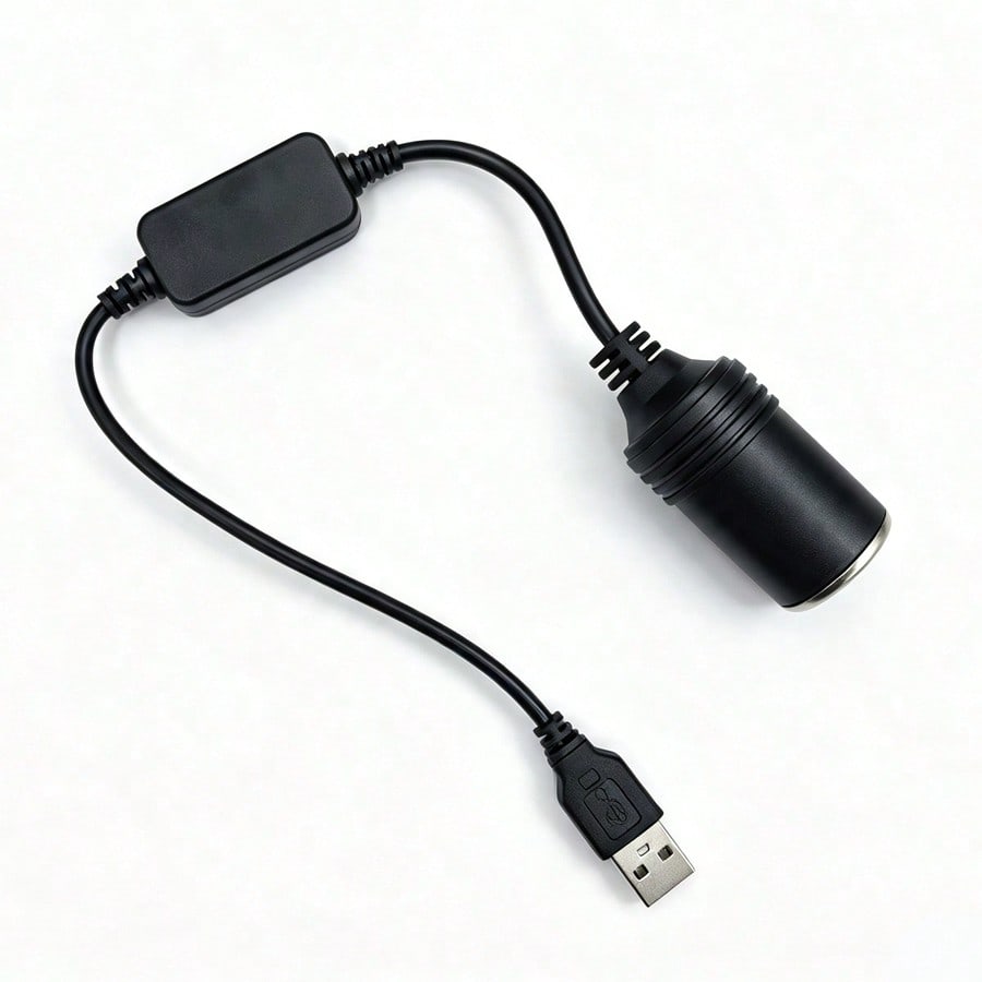 12V USB Adapter Cable- Vehicle Electronic Device Connection Module, Supports Fast Charging And Multi-Device Connection- Compact Design, Easy Installation