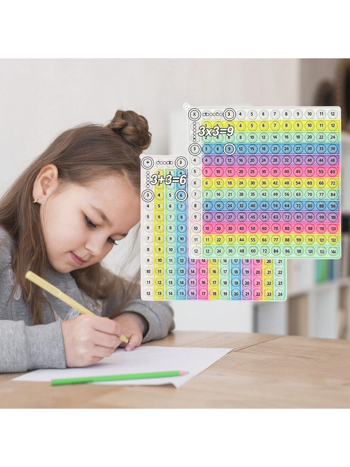 12x12 & 12+12 Multiplication & Addition Math Skills Practice Activity, Multiplication Table Math Learning Chessboard Game, Teacher Classroom Children Multiplication Addition Teaching Tool And Educatio
