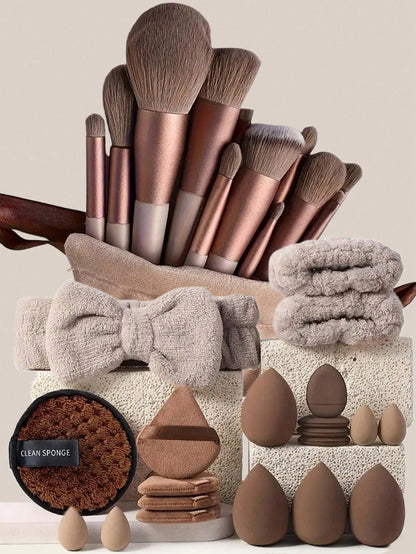 13pcs Professional Makeup Brush Set, Soft Bristles For Eyeshadow, Foundation, Blush, Suitable For All Skincare Needs- Ideal Choice For Beginners And Professionals. Perfect Gift For Birthday, Christma