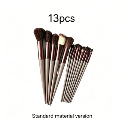 13pcs Professional Makeup Brush Set, Soft Bristles For Eyeshadow, Foundation, Blush, Suitable For All Skincare Needs- Ideal Choice For Beginners And Professionals. Perfect Gift For Birthday, Christma