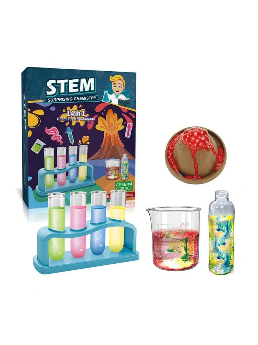 14-In-1 Educational Science Toy DIY STEM Educational Toy Laboratory Experiment Children Science Set, Birthday Gift, Halloween, Christmas