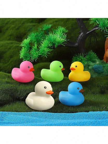 15/30pcs Colorful Rubber Duck Toys, Suitable For Children And Toddlers, Can Be Used For Bathing, Birthday, Baby Shower, Classroom Activities, Summer Beach And Pool Activities, Ideal For Children's Toy