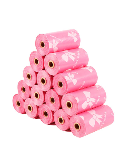 15/60/120pcs Thickened Pet Waste Bags, Leak-Proof Polyethylene Trash Bags With Unique Patterns, Beautiful Colors For Dogs And Cats, Multi-Purpose Cleaning Bags, Holiday Gift And Christmas Surprise