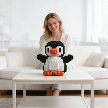 1500PCS Penguin Building BlocksDIY Decoration, Home Decor, Holiday Gift For Ages 14+, ABS Material, Ideal Holiday Present For Christmas And Halloween, Holiday Decoration, Christmas Decorations, Festiv