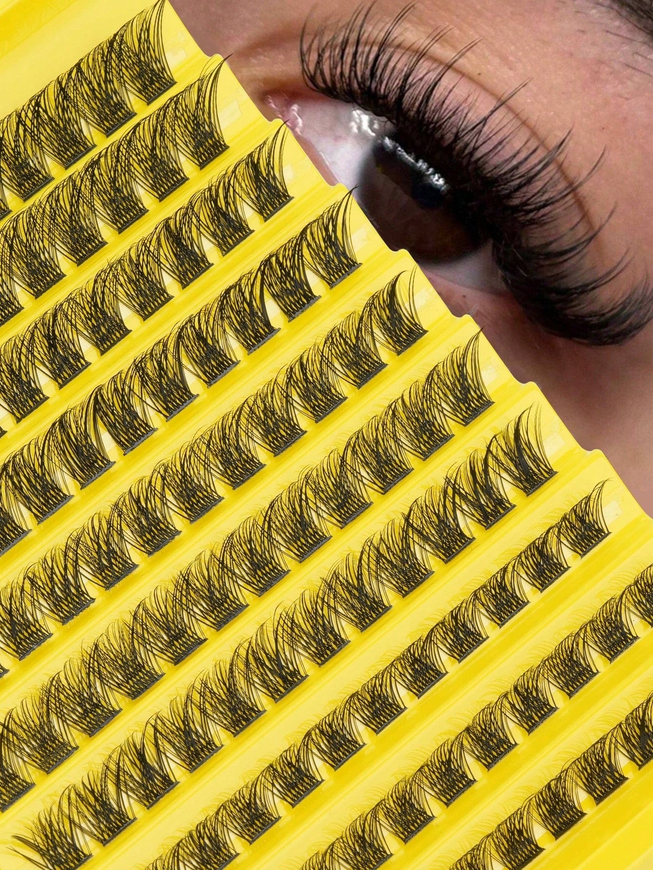 156 Clusters Of False Eyelashes, Natural D-Curl, Reusable, Suitable For Beginners, 10-16 Mm In Length, Fluffy Cluster False Eyelashes, DIY Eyelash Extensions, Eyelash Clumps, Freestanding False Eyelas