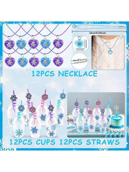 158PCS Frozen Party Favors – Ice Theme Goodie Bag Fillers, Pinata Bulk Toys & 12+ Party Supplies – Perfect For Birthday Party, Classroom Activities, Easter Gifts